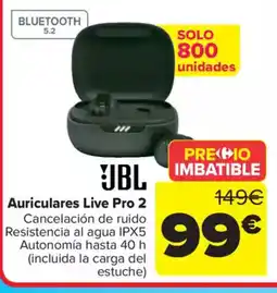 Carrefour JBL Auriculares Live Pro 2 oferta