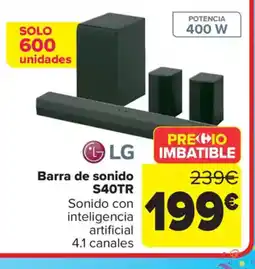 Carrefour LG Barra de sonido S40TR oferta