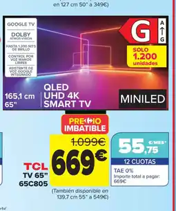 Carrefour TCL TV 65" 65C805 oferta