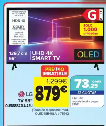 Carrefour LG TV 55" oferta