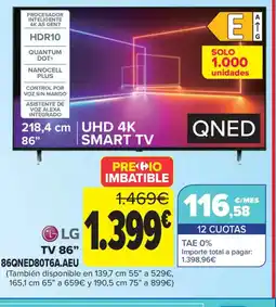 Carrefour LG TV 86" oferta