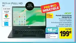 Carrefour ACER Portátil Chromebook CBOA314-1H oferta
