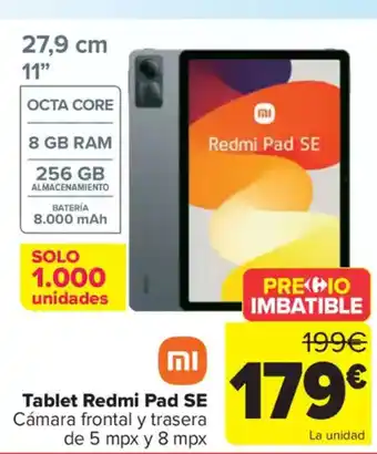 Carrefour Tablet Redmi Pad SE oferta