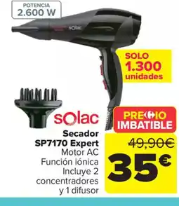 Carrefour SOLAR Secador SP7170 Expert oferta