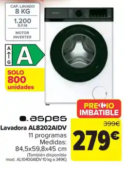 Carrefour ASPES Lavadora AL8202AIDV oferta