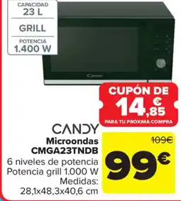 Carrefour CANDY Microondas CMGA23TNDB oferta