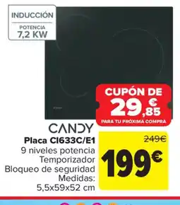 Carrefour CANDY Placa CI633C/E1 oferta
