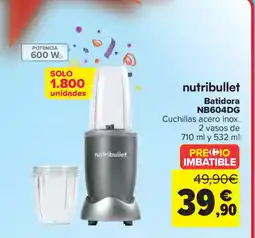 Carrefour NUTRIBULLET Batidora NB604DG oferta