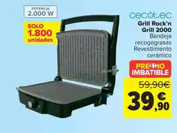 Carrefour CECOTEC Grill Rock'n Grill 2000 oferta