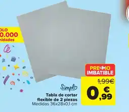 Carrefour Tabla de cortar flexible de 2 piezas oferta
