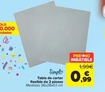 Carrefour Tabla de cortar flexible de 2 piezas oferta