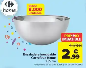 Carrefour Ensaladera inoxidable Carrefour Home oferta
