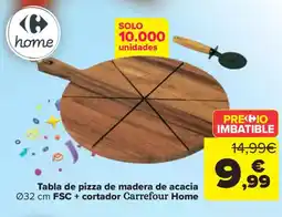 Carrefour Tabla de pizza de madera de acacia oferta