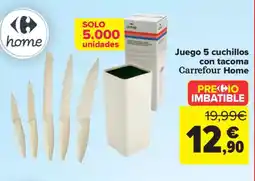Carrefour Juego 5 cuchillos con tacoma oferta