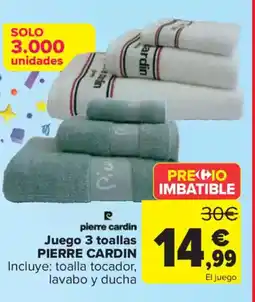 Carrefour Juego 3 toallas oferta