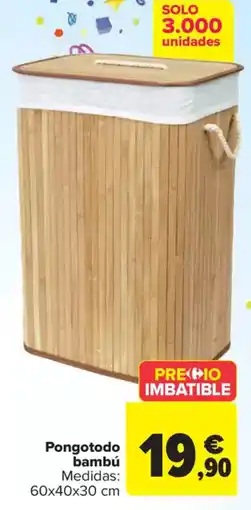 Carrefour Pongotodo bambú oferta