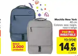 Carrefour Mochila New York oferta