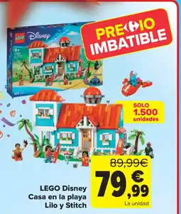 Carrefour LEGO Disney Casa en la playa Lilo y Stitch oferta