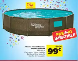 Carrefour SUMMER WAVES Piscina Tubular Redonda oferta