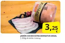Supermercados MAS ARGAL Jamón cocido extra bonnatur oferta