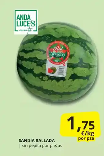 Supermercados MAS Sandia rallada oferta