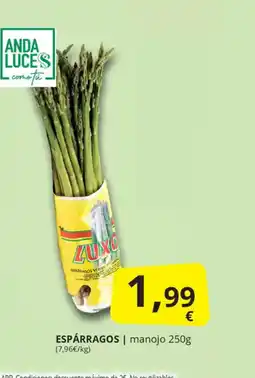Supermercados MAS Espárragos oferta