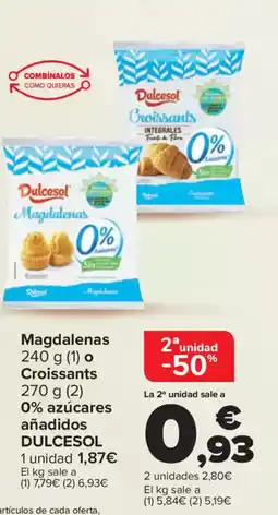 Carrefour DULCESOL Magdalenas oferta