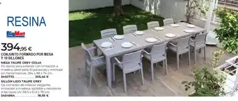 BigMat Conjunto formado por mesa y 10 sillones oferta