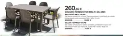 BigMat Conjunto formado por mesa y 6 sillones oferta