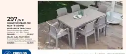 BigMat Conjunto formado por mesa y 6 sillones oferta