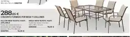 BigMat Conjunto formado por mesa y 6 sillones oferta