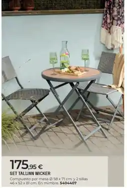 BigMat Set tallinn wicker oferta