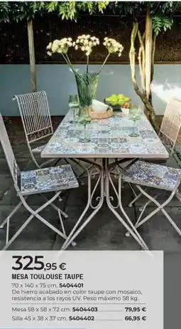 BigMat Mesa toulouse taupe oferta