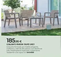 BigMat Conjunto riviera taupe grey oferta