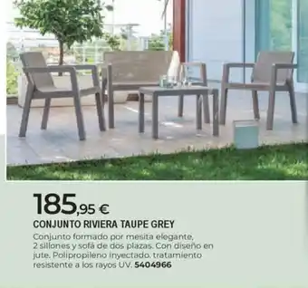 BigMat Conjunto riviera taupe grey oferta