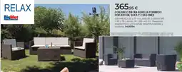 BigMat Conjunto ratán aurelia formado por arcón, sofá y 2 sillones oferta