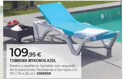 BigMat Tumbona mykonos azul oferta