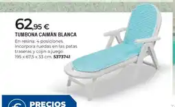 BigMat Tumbona caimán blanc oferta