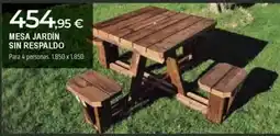 BigMat Mesa jardín sin respaldo oferta