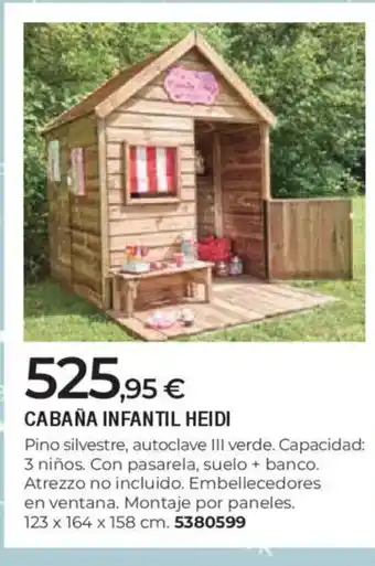BigMat Cabaña infantil heidi oferta