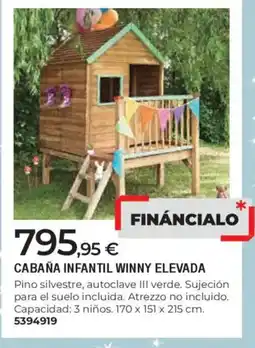 BigMat Cabaña infantil winny elevada oferta
