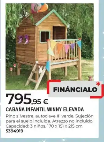 BigMat Cabaña infantil winny elevada oferta