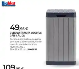 BigMat Cubo antracita oscura / gris cálida oferta