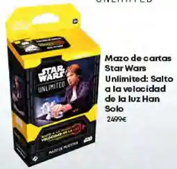 Game STAR WARS Mazo de cartas Unlimited: Salto de la luz Han Solo oferta