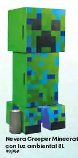 Game Nevera Creeper Minecraft con luz ambiental oferta
