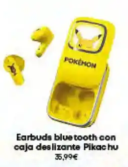 Game POKÉMON Earbuds bluetooth con caja deslizante Pikachu oferta