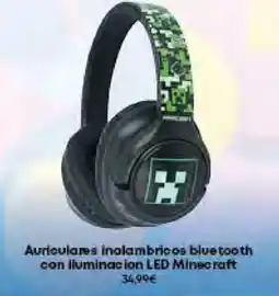 Game MINECRAFT Auriculares inalambricos bluetooth con iluminacion LED oferta