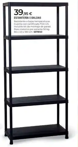 BigMat Estantería 5 baldas oferta