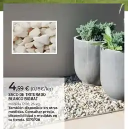 BigMat Saco de triturado blanco bigmat oferta