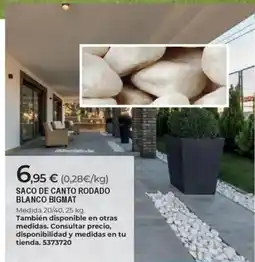 BigMat Saco de canto rodado blanco bigmat oferta